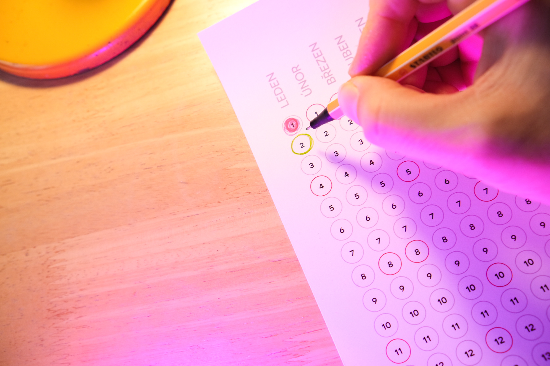 Motivační kalendář pro běžce